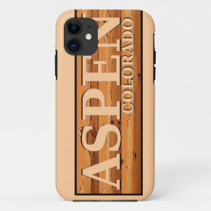 Funda Para iPhone 11 Signo de madera Aspen Colorado