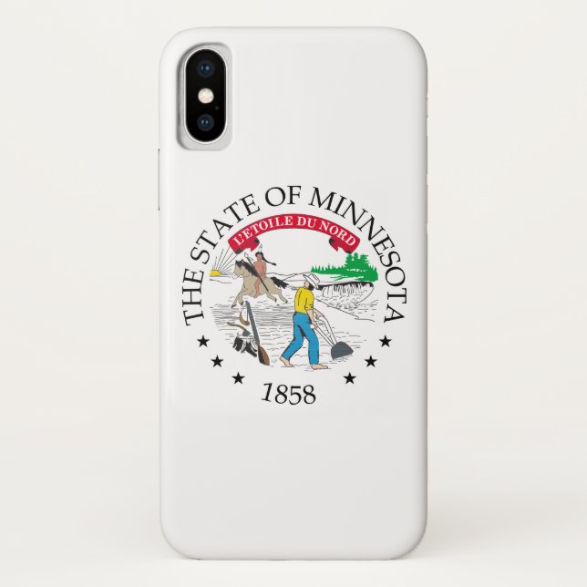 Funda De Case-Mate Para iPhone Signo de Minnesota (Reverso)