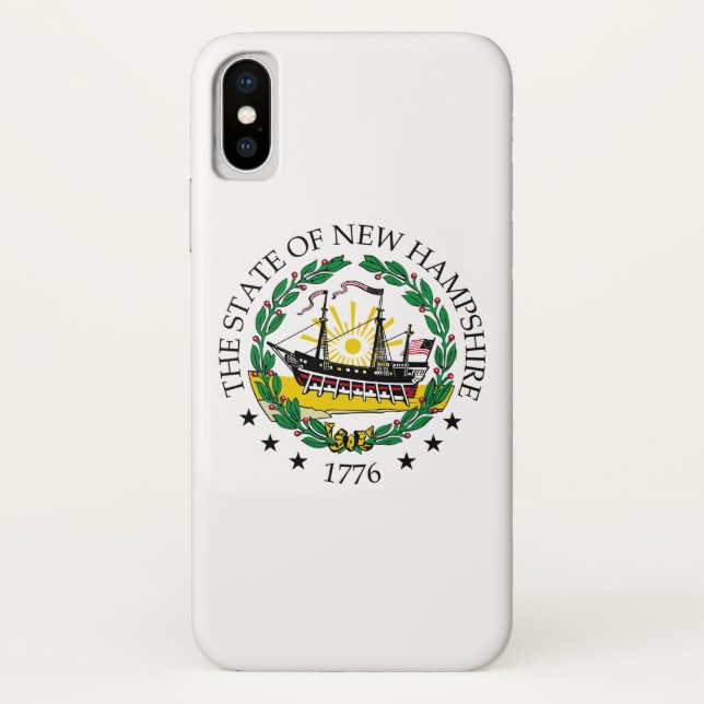 Funda De Case-Mate Para iPhone Signo de New Hampshire (Reverso)