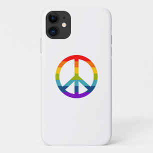 Funda Para iPhone 11 Signo de paz arcoiris