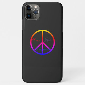 Funda Para iPhone 11 Pro Max Signo de paz arcoiris