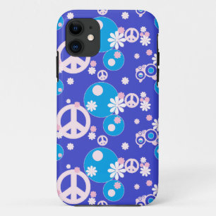 Funda Para iPhone 11 signo de paz azul