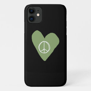 Funda Para iPhone 11 Signo de paz corazón