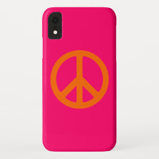 Funda Para iPhone XR Signo de paz naranja