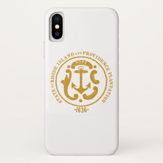 Funda De Case-Mate Para iPhone Signo de Rhode Island (Reverso)