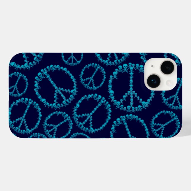 Funda De Case-Mate Para iPhone Signo de Skully Peace (Reverso  (Hotizontal))