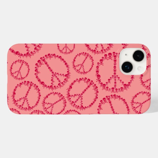 Funda De Case-Mate Para iPhone Signo de Skully Peace (Reverso  (Hotizontal))