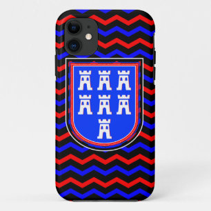 Funda Para iPhone 11 Signo sajón rojo azul