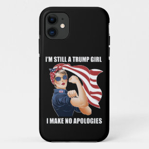Funda Para iPhone 11 Sigo siendo una chica de Trump No me disculpo Trum