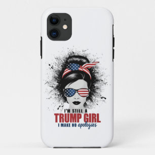 Funda Para iPhone 11 Sigo siendo una chica de Trump No me disculpo Trum
