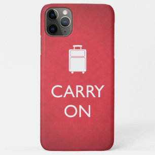 Funda Para iPhone 11 Pro Max SIGUE ADELANTE - Equipaje - Rojo Divertido