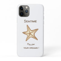Sigue tus sueños acuarela Seatime Estrella de mar