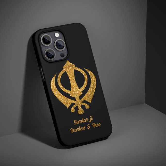 Funda De Case-Mate Para iPhone Sikh Khanda "Sin miedo y libre" (Subido por el creador)