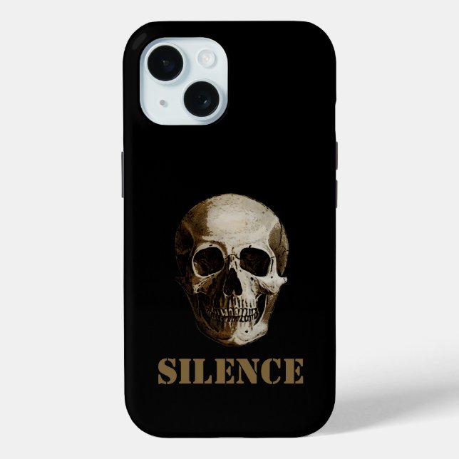 Funda De Case-Mate Para iPhone Silencio (Reverso )