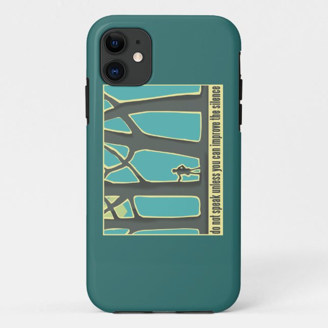 Funda De Case-Mate Para iPhone Silencio forestal (Reverso)