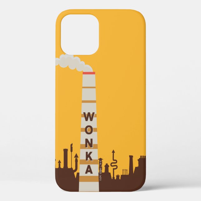 Funda De Case-Mate Para iPhone Silhouette de fábrica Wonka (Reverso )