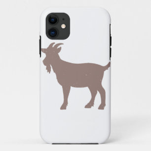 Funda Para iPhone 11 Silhouette de granja de animales de cabra