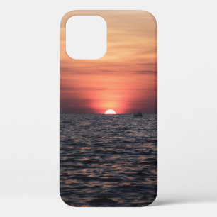 FUNDA PARA iPhone 12 SILHOUETTE DE LA PERSONA EN EL CUERPO DEL AGUA DUR