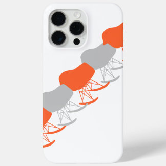 Funda Para iPhone 15 Pro Max Silhouette de la silla de la silla del patrón gris
