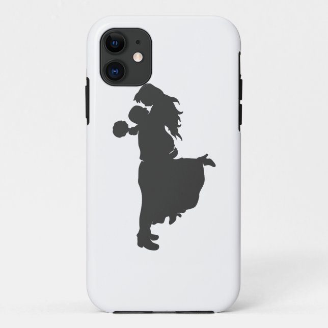 Funda De Case-Mate Para iPhone Silhouette de un par (Reverso)