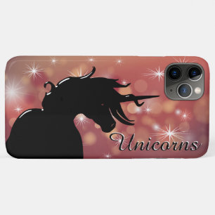 Funda Para iPhone 11 Pro Max Silhouette de Unicornio (estrellas del marrón)