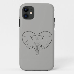Funda Para iPhone 11 Silhouette facial elefante