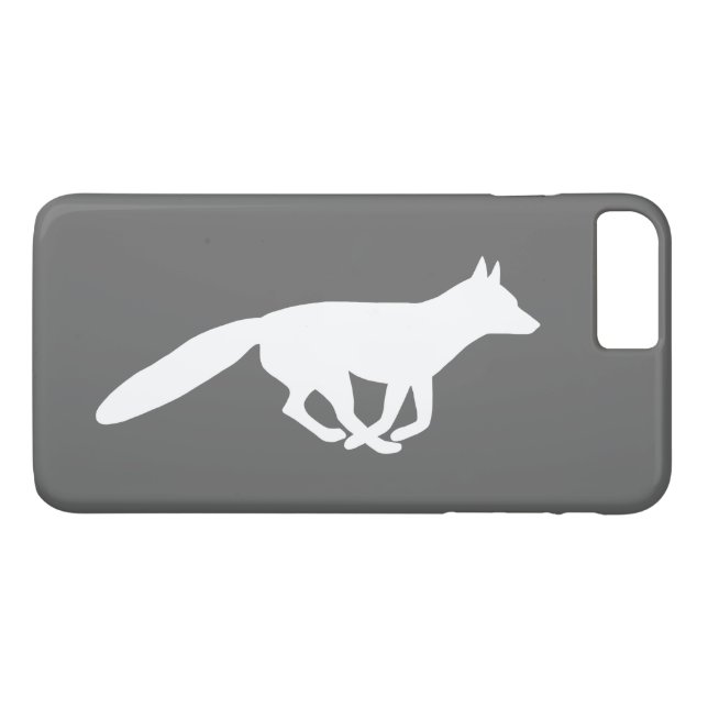Funda De Case-Mate Para iPhone Silhouette Fox blanca (Reverso (horizontal))
