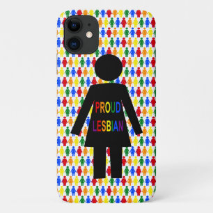 Funda Para iPhone 11 Silhouette lesbiana LGBTQ y damas de arco iris