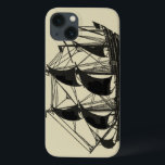 Funda Para iPhone 13 Silhouette of Ship with Billowing Sails<br><div class="desc">Handsome silhouette of a sailing ship with billowing sails. You can even see a few figures standing on the deck,  monitoring the progress of the ship or just enjoying the cool sea breeze. Anyone who loves the sea should purchse this piece!</div>