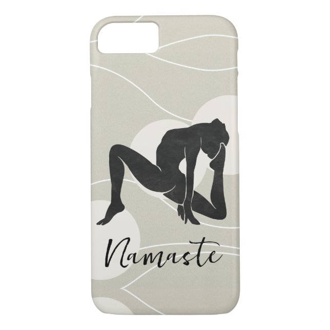 Funda De Case-Mate Para iPhone Silhouette Zen meditación yoga sanidad namaste (Reverso)
