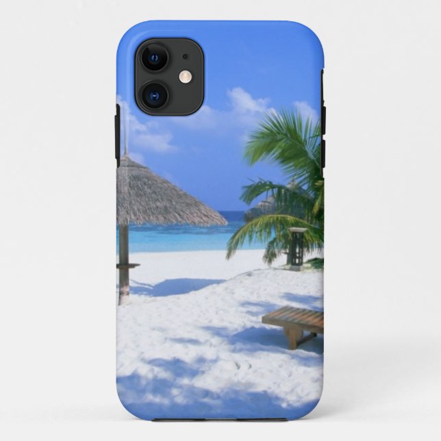 Funda De Case-Mate Para iPhone Silla de playa - dicha del verano (Reverso)
