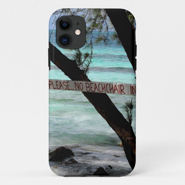 Funda De Case-Mate Para iPhone Sillas de playa Rum Point Grand Cayman (Reverso)