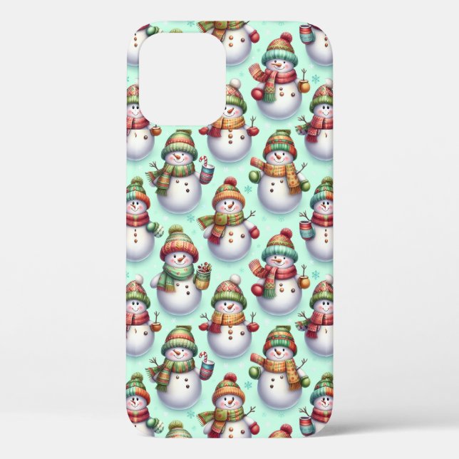 Funda De Case-Mate Para iPhone Silly Snowmen (Reverso )