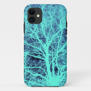 Funda Para iPhone 11 Silueta de árbol verde