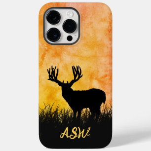 Funda Para iPhone 14 Pro Max De Case-Mate Silueta de ciervo venado paisaje paisaje caza