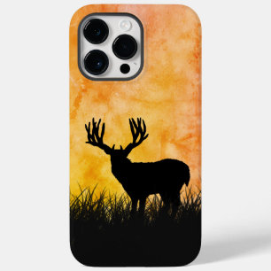Funda Para iPhone 14 Pro Max De Case-Mate Silueta de ciervo venado paisaje paisaje caza