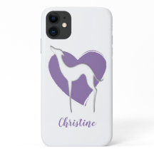 Silueta de marionetas y corazón violeta adorable