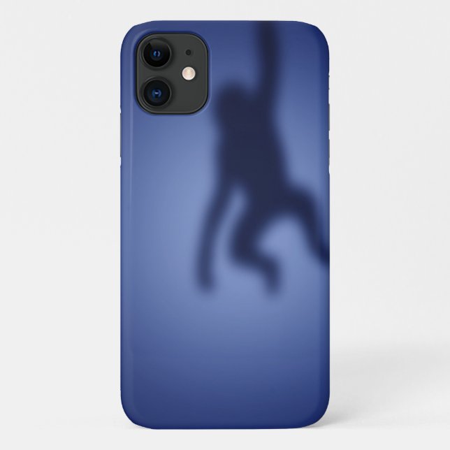 Funda De Case-Mate Para iPhone Silueta de mono (Reverso)