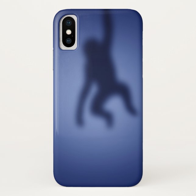 Funda De Case-Mate Para iPhone Silueta de mono (Reverso)