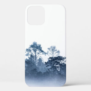 Funda Para iPhone 12 silueta de múltiples capas de selva tropical