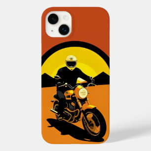Funda Para iPhone 14 Plus De Case-Mate Silueta de piloto de motocicleta retro