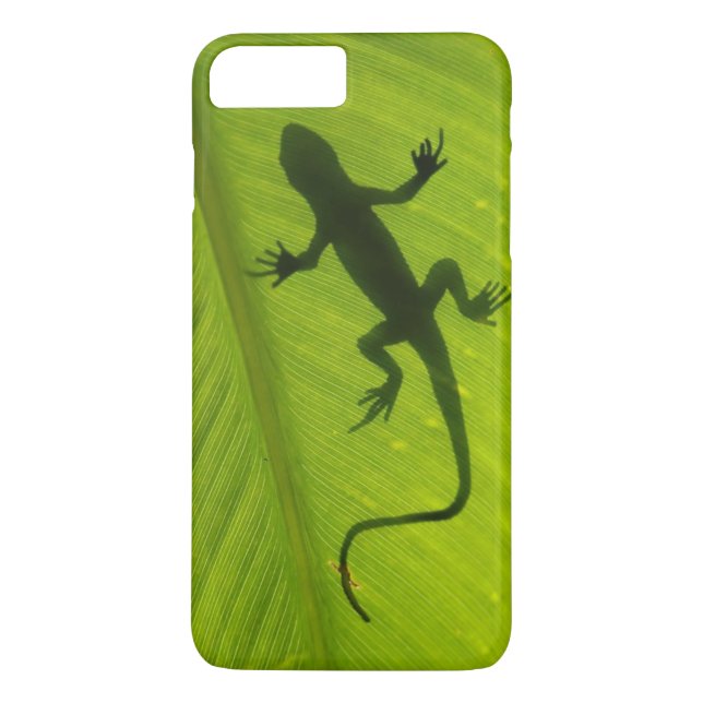 Funda De Case-Mate Para iPhone Silueta del Gecko (Reverso)