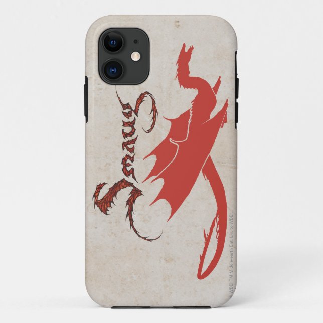 Funda De Case-Mate Para iPhone Silueta y nombre de SMAUG™ (Reverso)