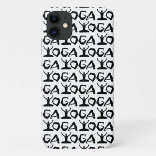 Funda Para iPhone 11 Siluetas De Yoga En Blanco Y Negro