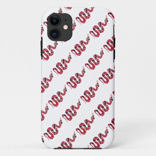 Funda De Case-Mate Para iPhone Siluetas negras y rojas (Reverso)