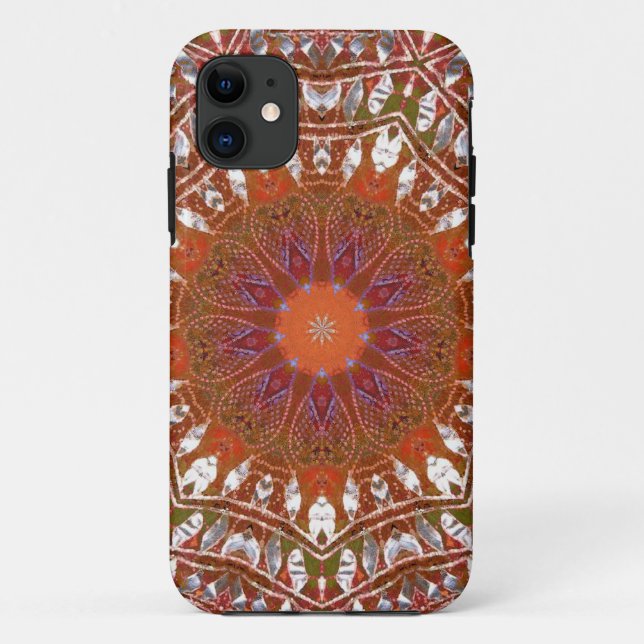 Funda De Case-Mate Para iPhone Silver Mandala (Reverso)