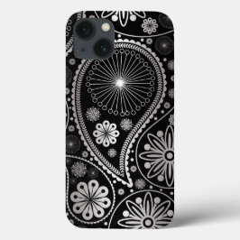 title_seo2 Silver paisley pattern