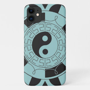 Funda Para iPhone 11 Símbolo azul y negro de Yin Yang