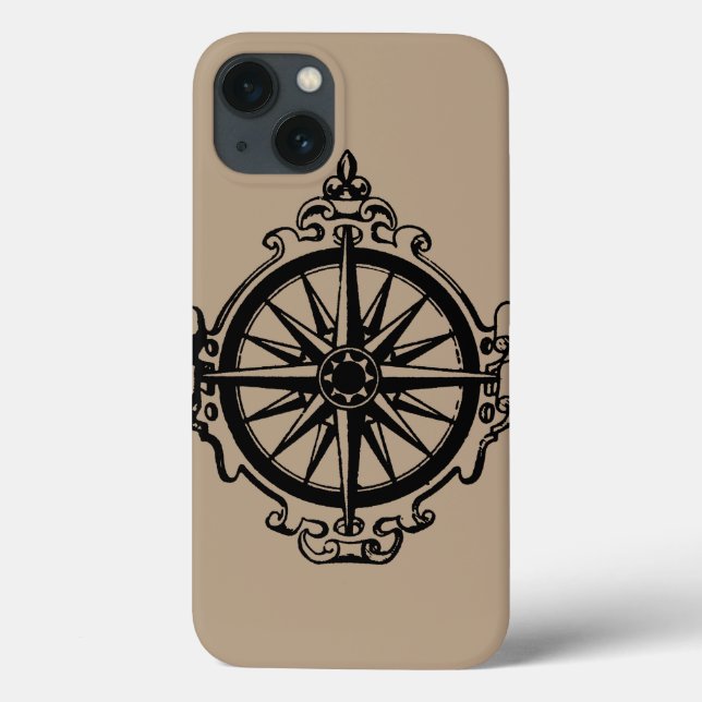 Funda De Case-Mate Para iPhone Símbolo: brújula (Reverso)