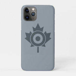Funda Para iPhone 11 Pro Símbolo canadiense de hoja de arce Roundel Mod